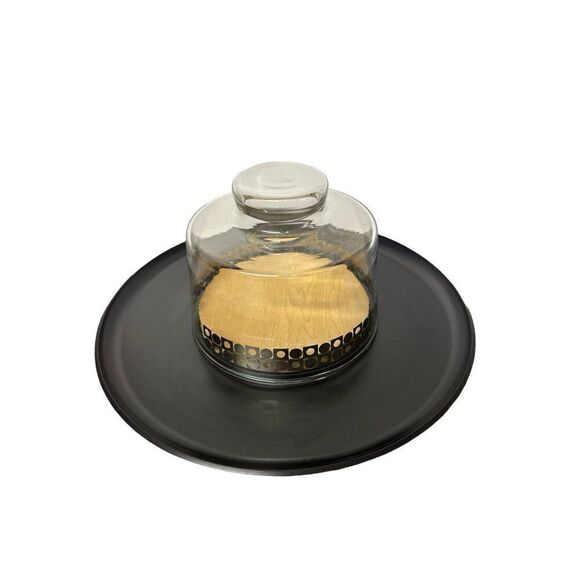 Vintage Pyrex Mid Century Cheese Tray with Atomic Design – 11” Tray - Picture 6 of 10